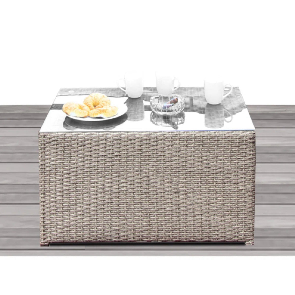 Fully Assembled 6-Seat All-Weather Wicker Patio Set with Cushions