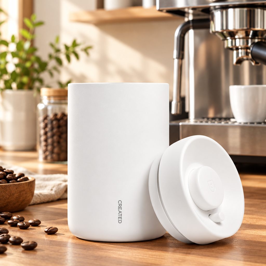 Reserve Coffee Canister - White