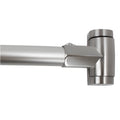 36 in. to 61 in. Curved Shower Rod (Brushed Nickel Finish)