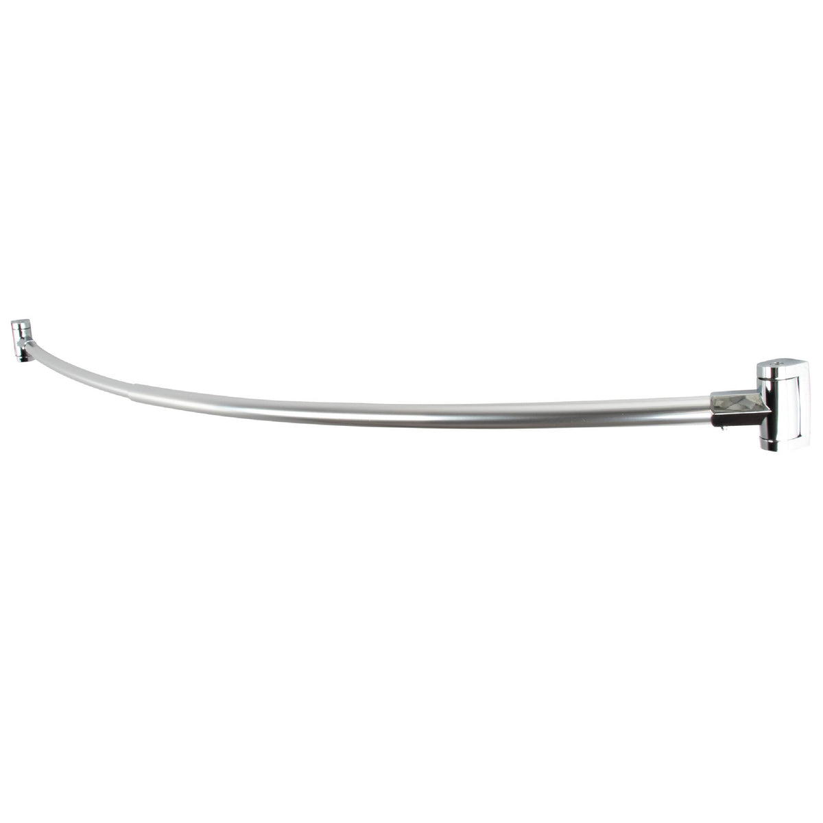36 in. to 61 in. Curved Shower Rod (Brushed Nickel Finish)