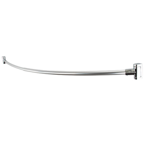 36 in. to 61 in. Curved Shower Rod (Brushed Nickel Finish)