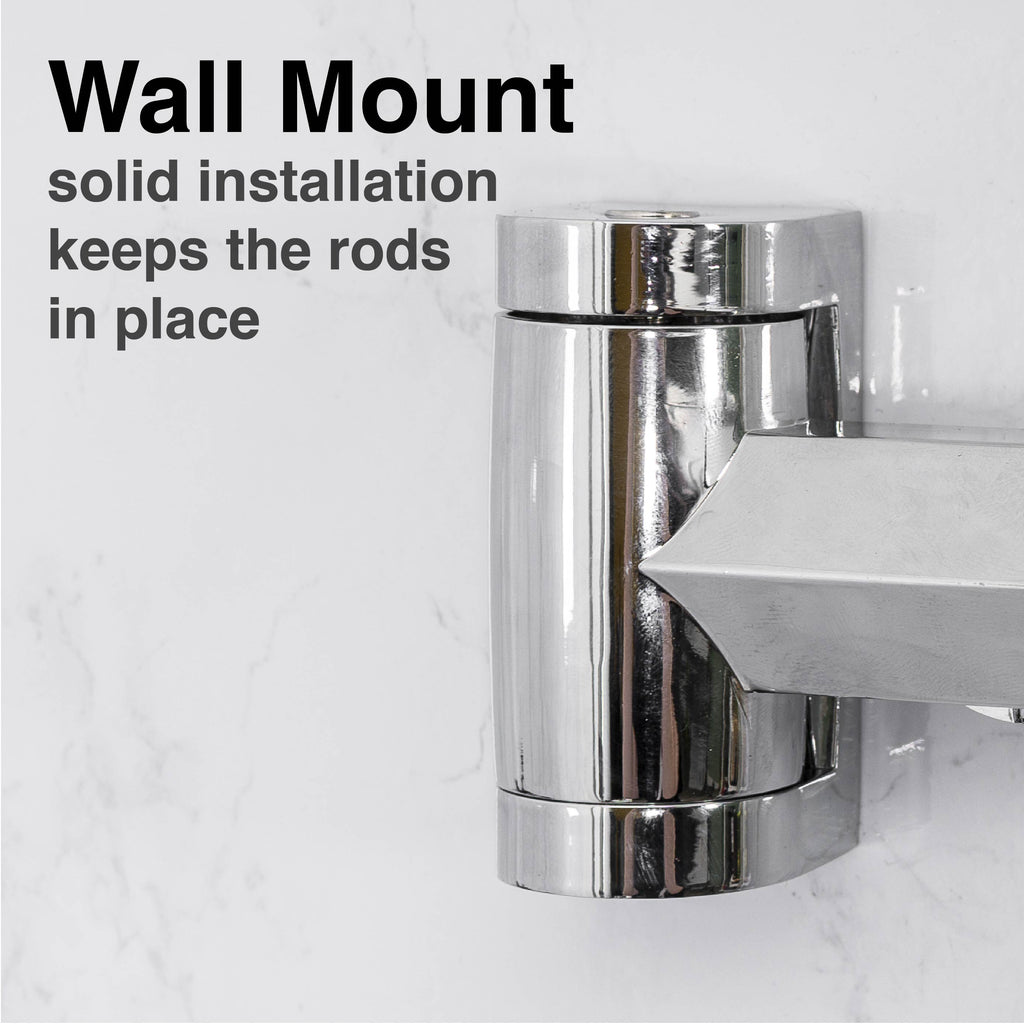 44 in. to 70 in. Double Curved Shower Rod (Chrome Finish)