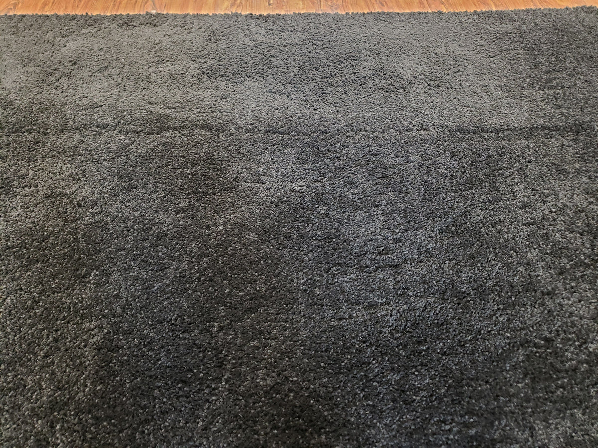 Black Shag Rug 8x10, Savafieh Milan Fluffy Black Carpet, Room Sized Shag Rug, Modern Contemporary Rug, Soft Living Room Rug, Bedroom Rug