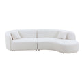 Luxury Modern Style Living Room Upholstery Curved Sofa Set