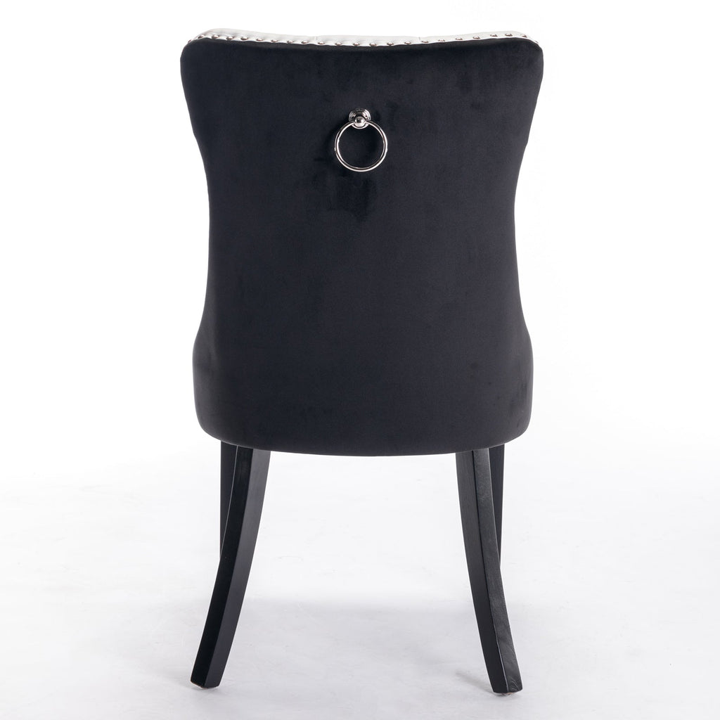 Nikki Collection Modern Tufted Dining Chair Set