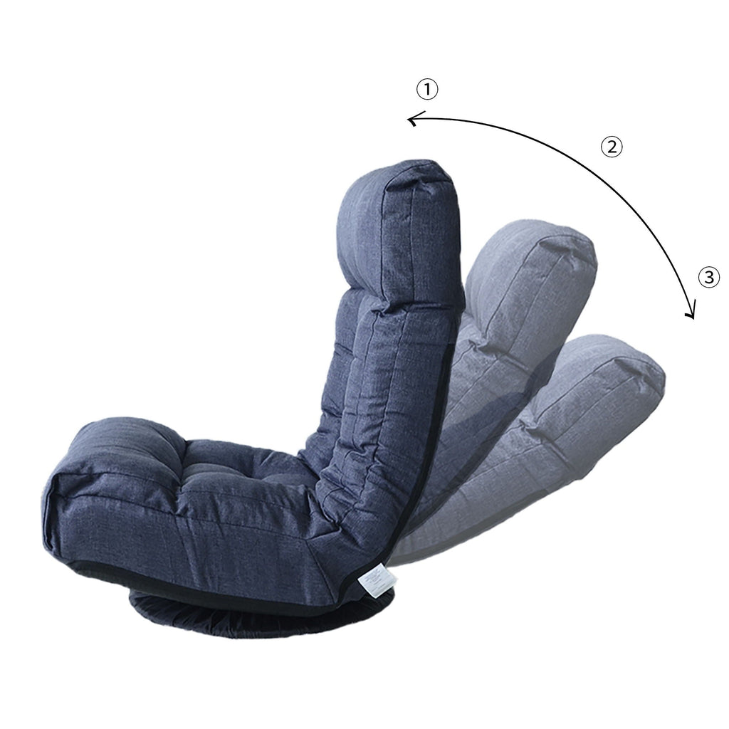 Adjustable Japanese Reclining Floor Chair Sofa With Metal Frame For Living Room