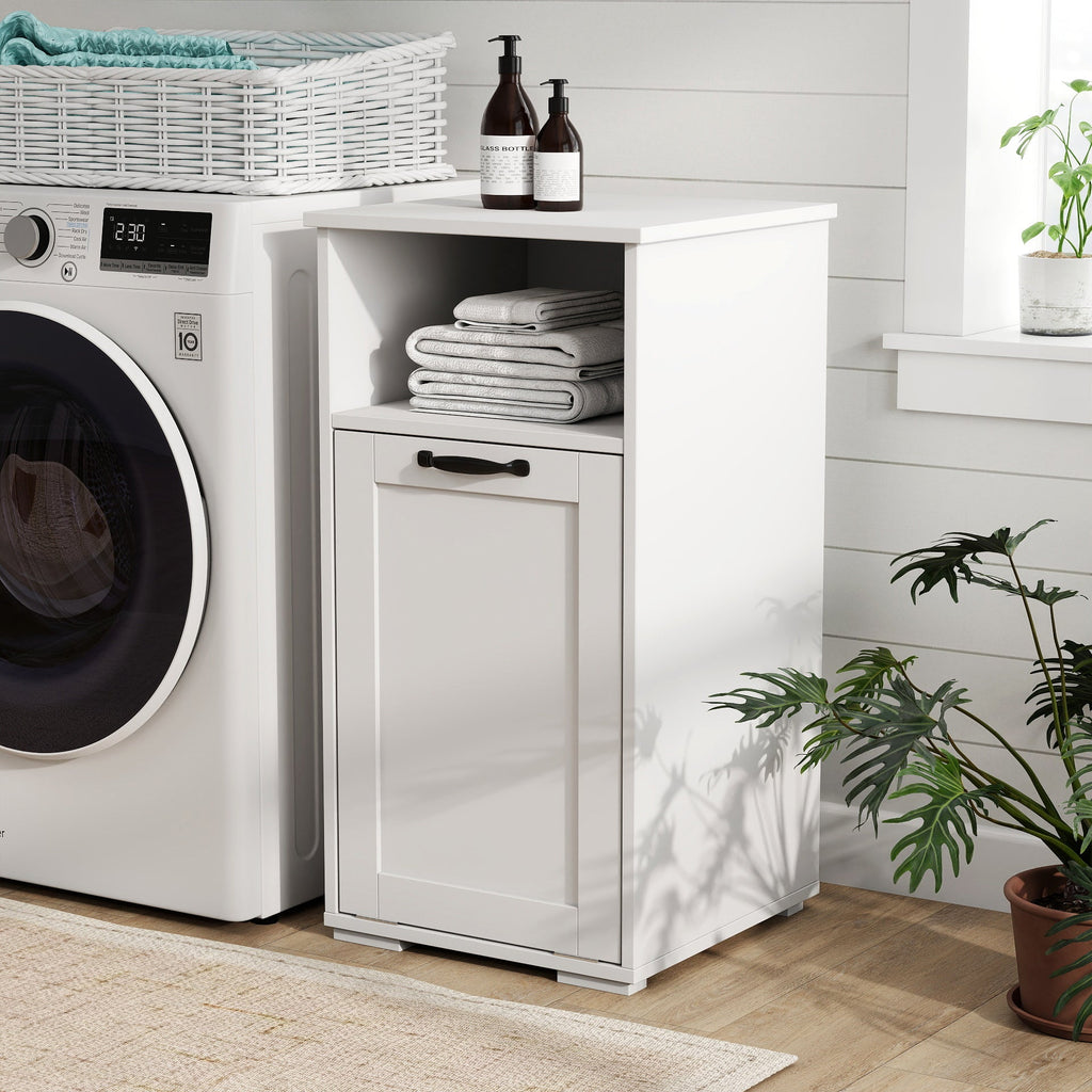 Laundry Cabinet with Removable Liner Bags