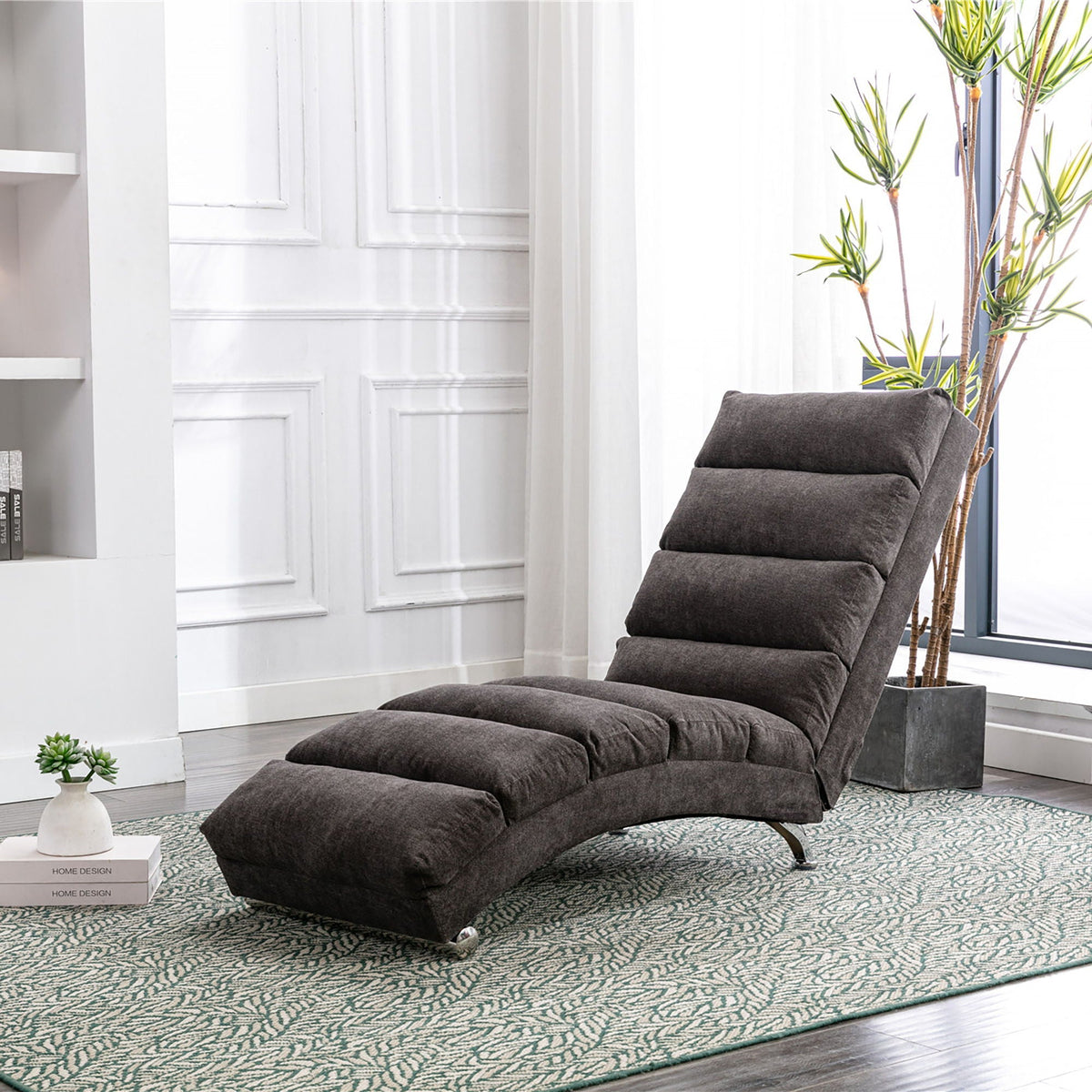 Massage Chaise Lounge Indoor With Remote Control, Ergonomic Electric Massage Lounger