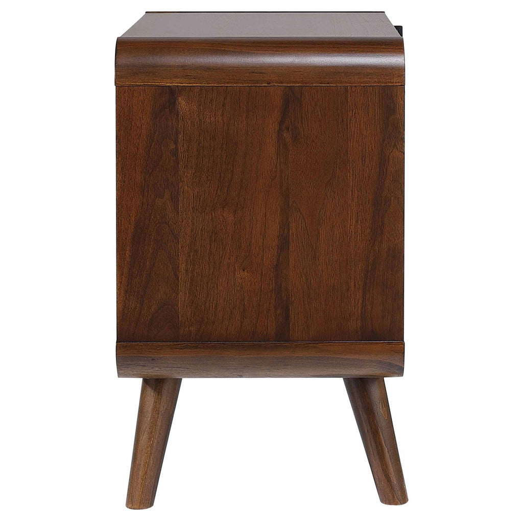 Robyn 2-drawer Nightstand Bedside Table Dark Walnut