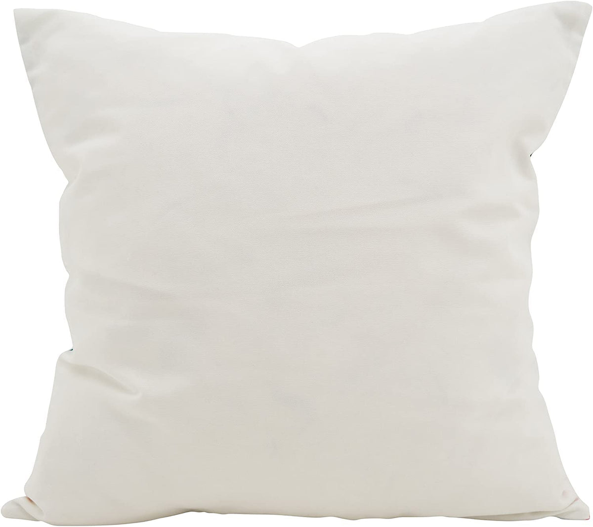 Fennco Styles Monstera Hibiscus Poly Filled Decorative Throw Pillow 18" W x 18" L - Multicolored Tropical Cushion for Home, Indoor Outdoor, Living Room, Couch, Bedroom and Office Décor