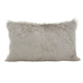 Fennco Styles Home Decor Luxury Genuine Goat Fur Filled Throw Pillow