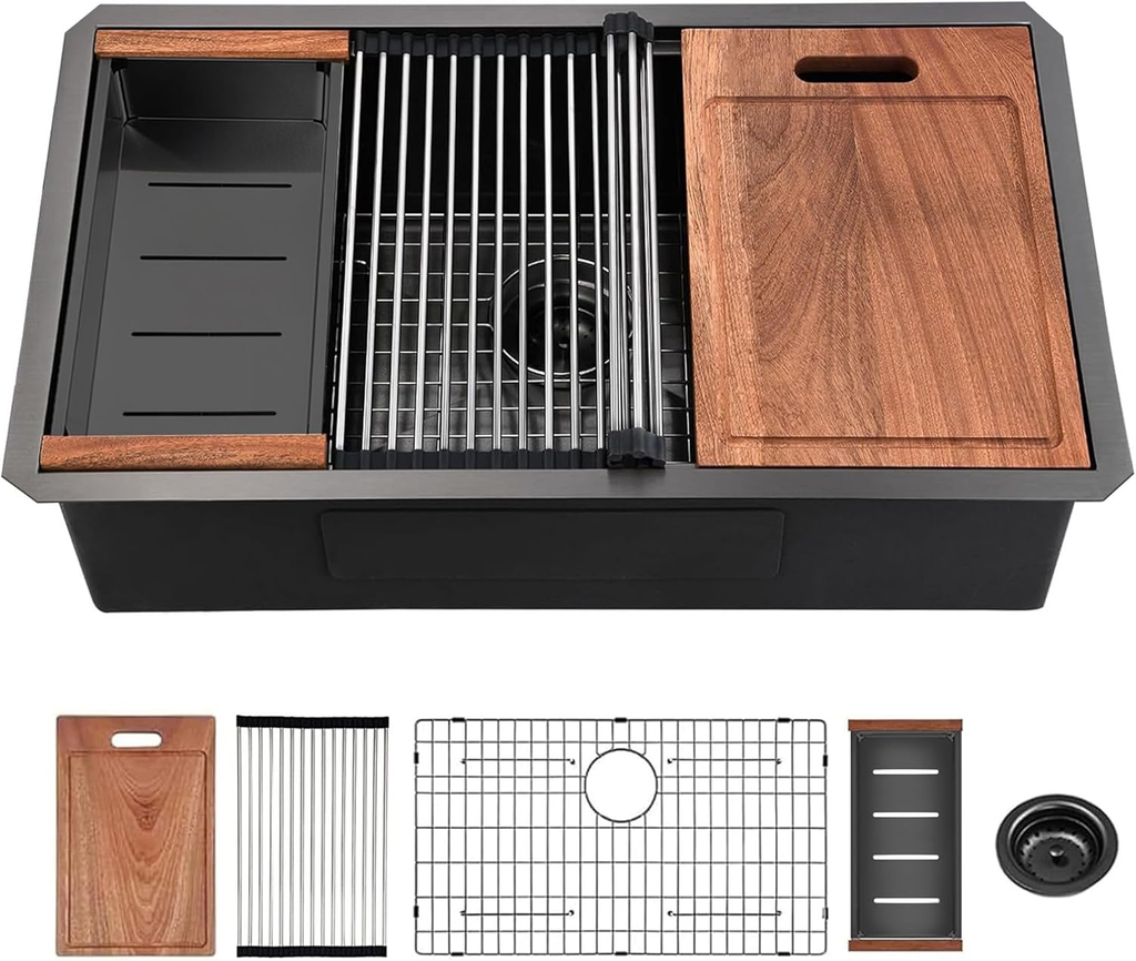 33 Gunmetal Kitchen Sink