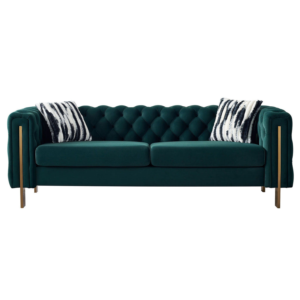 Chesterfield - Modern Tufted Living Room Sofa, 84.25''W Couch