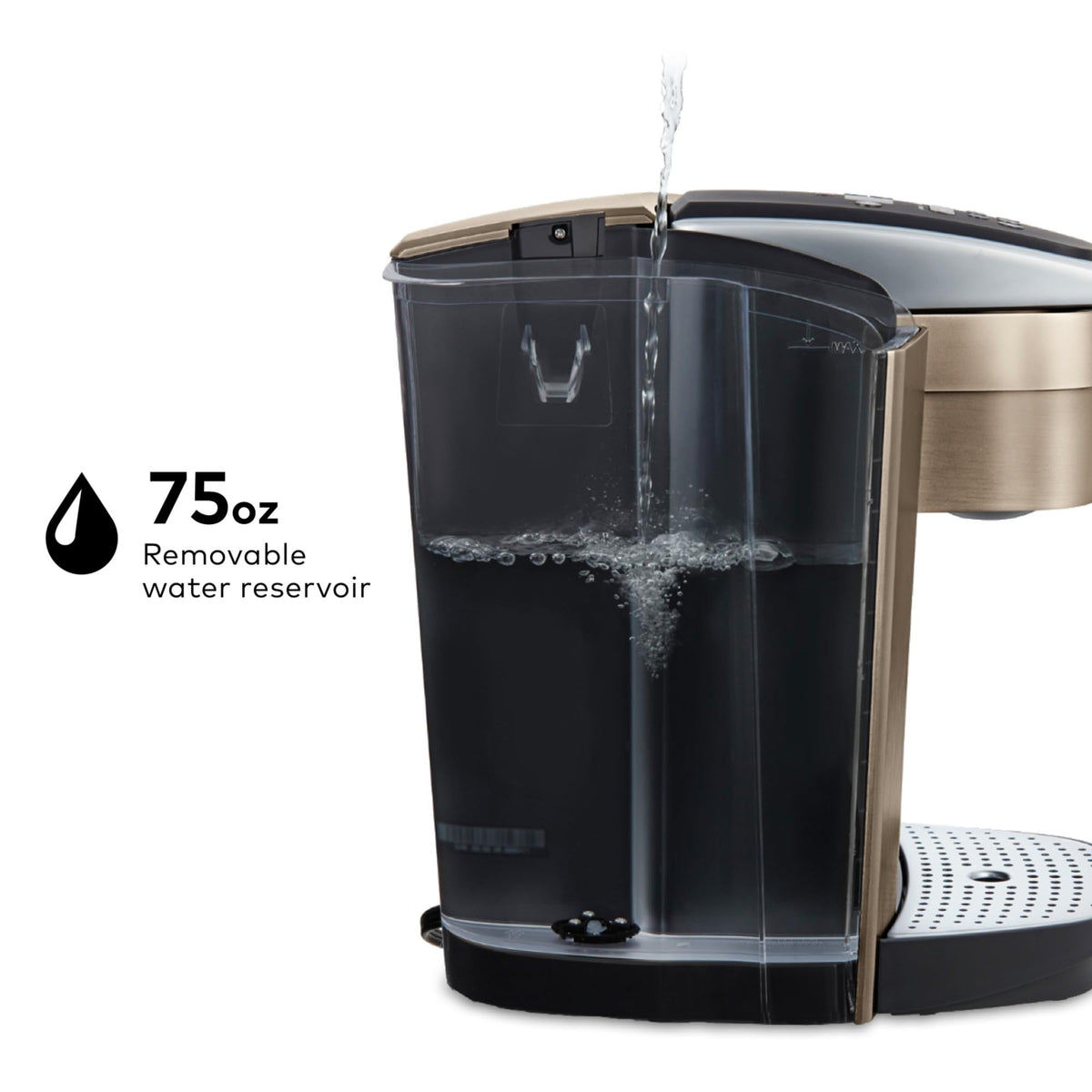 Keurig K-Elite Single Serve K-Cup Pod Coffee Maker, Brushed Slate