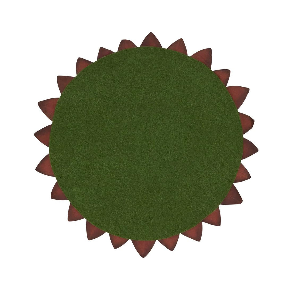 Fennco Styles Harvest Fall Leave Holiday Placemats 15" Round, Set of 4