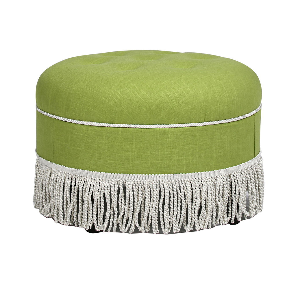 Yolanda - Round Upholstered Accent Ottoman