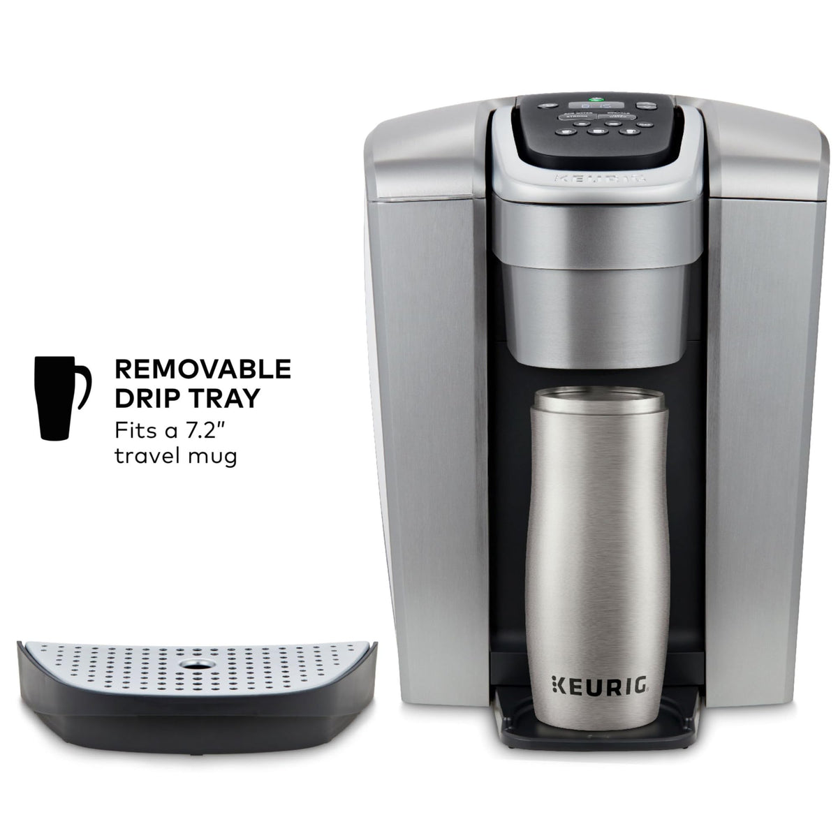 Keurig K-Elite Single Serve K-Cup Pod Coffee Maker, Brushed Slate