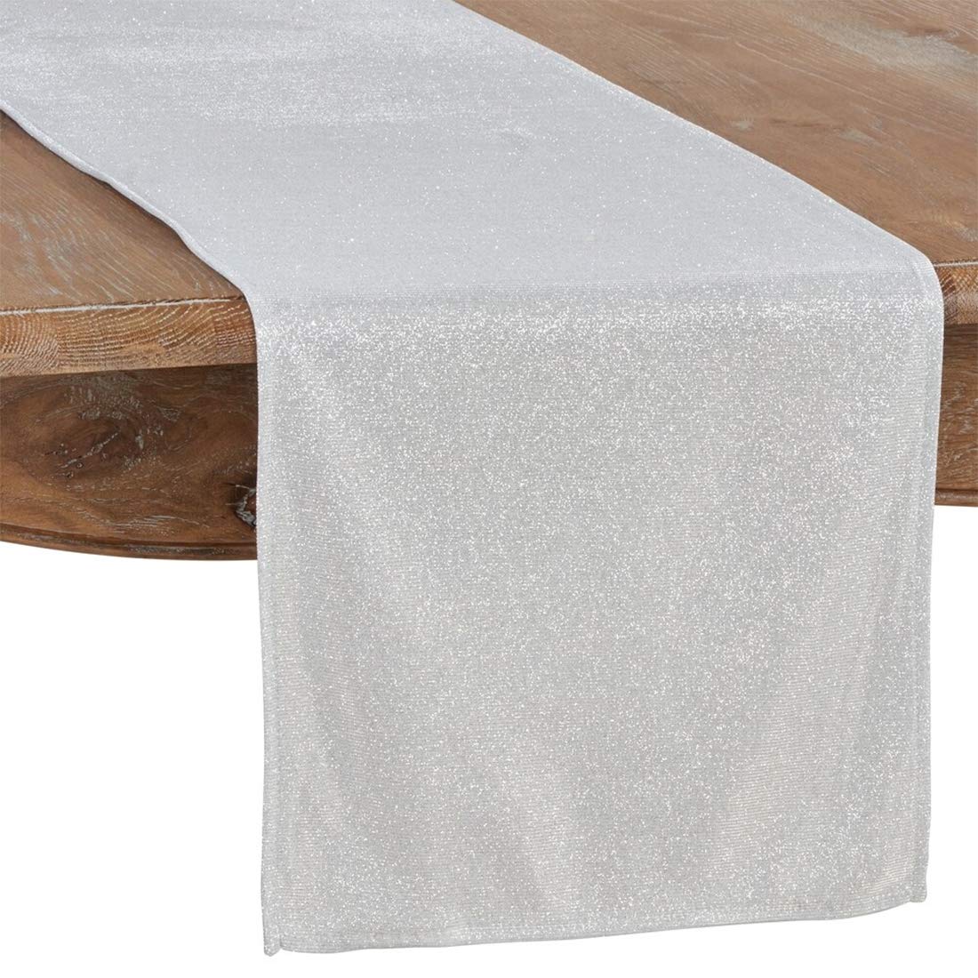 Fennco Styles Contemporary Shimmering Design Table Runner 14 x 72 Inch - Gold Table Cover for Home Décor, Banquets, Family Gathering and Special Events