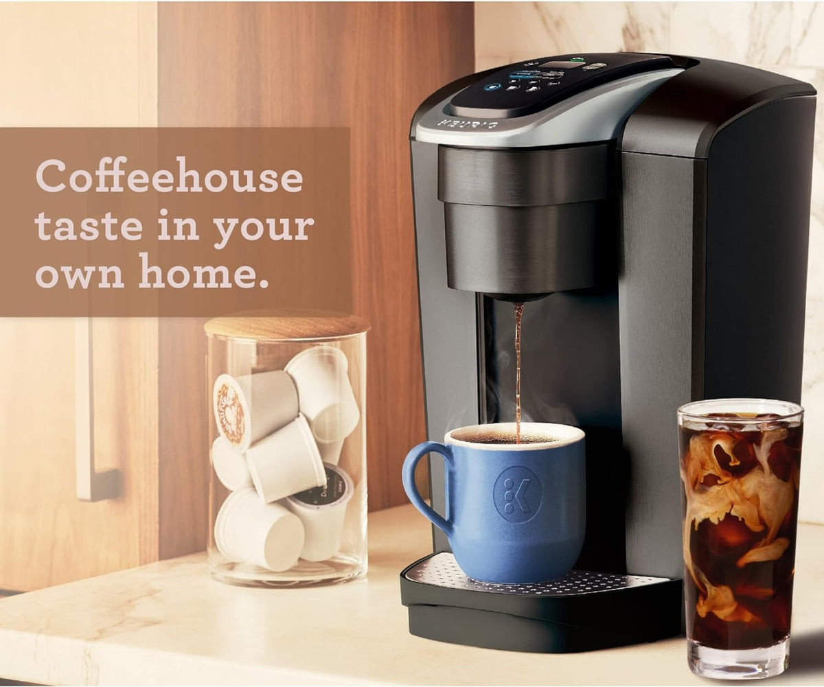 Keurig K-Elite Single Serve K-Cup Pod Coffee Maker, Brushed Slate