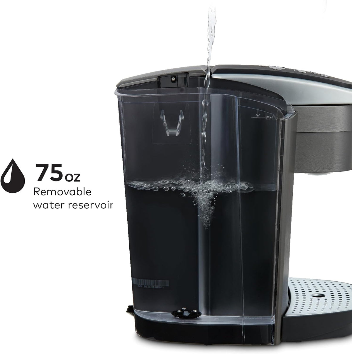 Keurig K-Elite Single Serve K-Cup Pod Coffee Maker, Brushed Slate