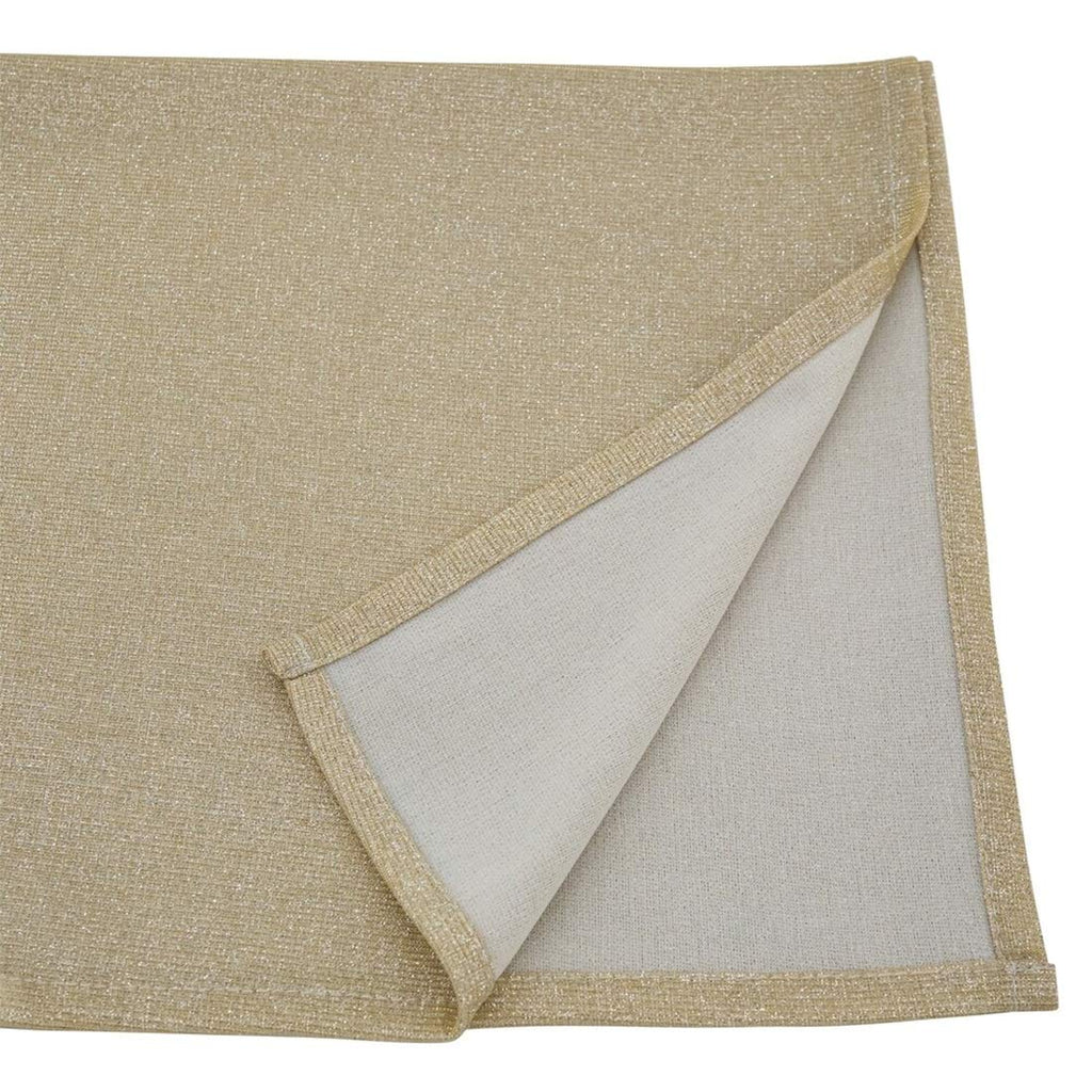 Fennco Styles Contemporary Shimmering Design Table Runner 14 x 72 Inch - Gold Table Cover for Home Décor, Banquets, Family Gathering and Special Events