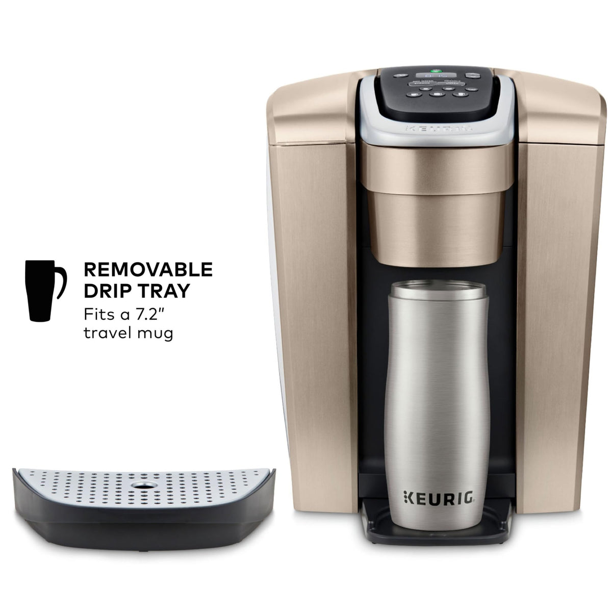 Keurig K-Elite Single Serve K-Cup Pod Coffee Maker, Brushed Slate