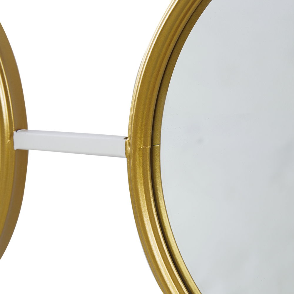 3 Mirror Piece Wall Mirror InRectangular Frame, Home Wall Decor For Bedroom Living Room