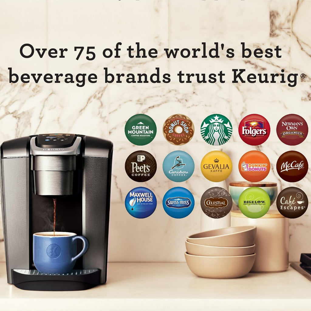 Keurig K-Elite Single Serve K-Cup Pod Coffee Maker, Brushed Slate