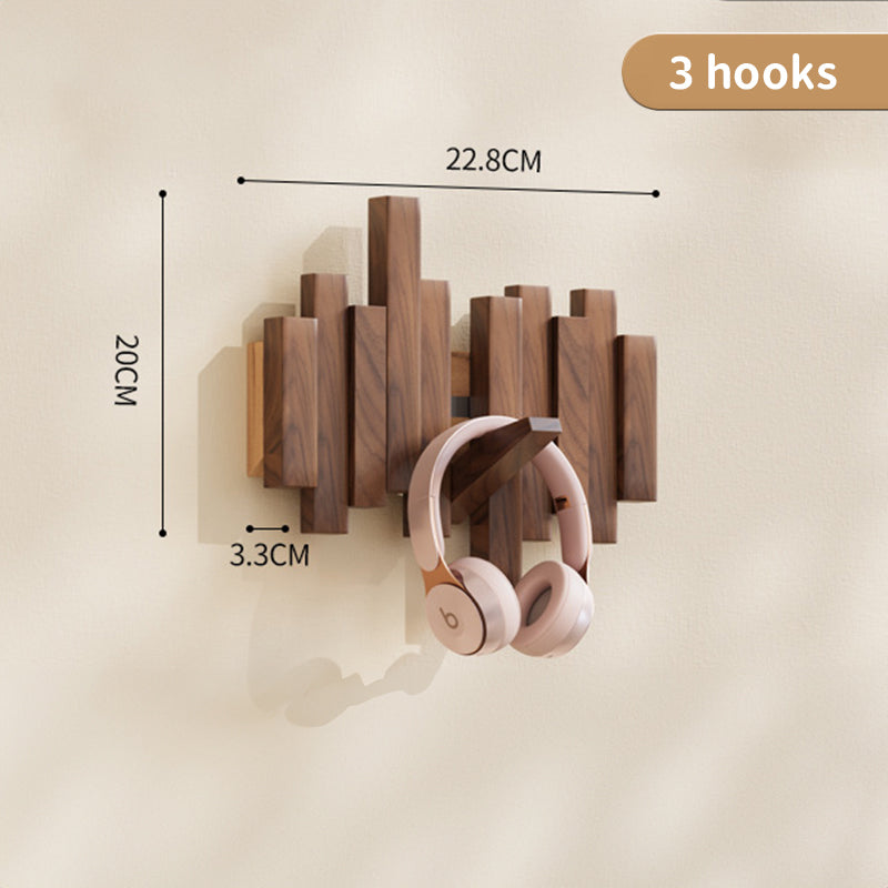 Coat Racks Wall Hanging Wall Entry Door Porch Hanging Scarf Coat Rack Perforated Solid Wood Creative Piano Keys Clothes Hook