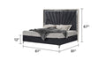Lavita Modern & Contemporary Style 4 Pc Queen Upholstered Bedroom Set