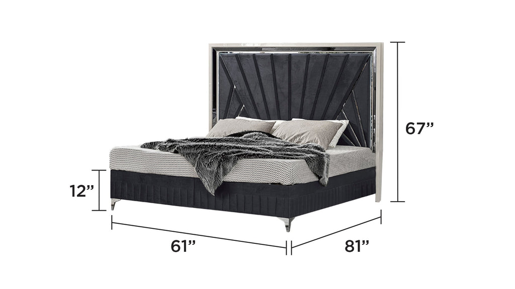 Lavita Modern & Contemporary 4 Pc Queen Upholstered Bedroom Set