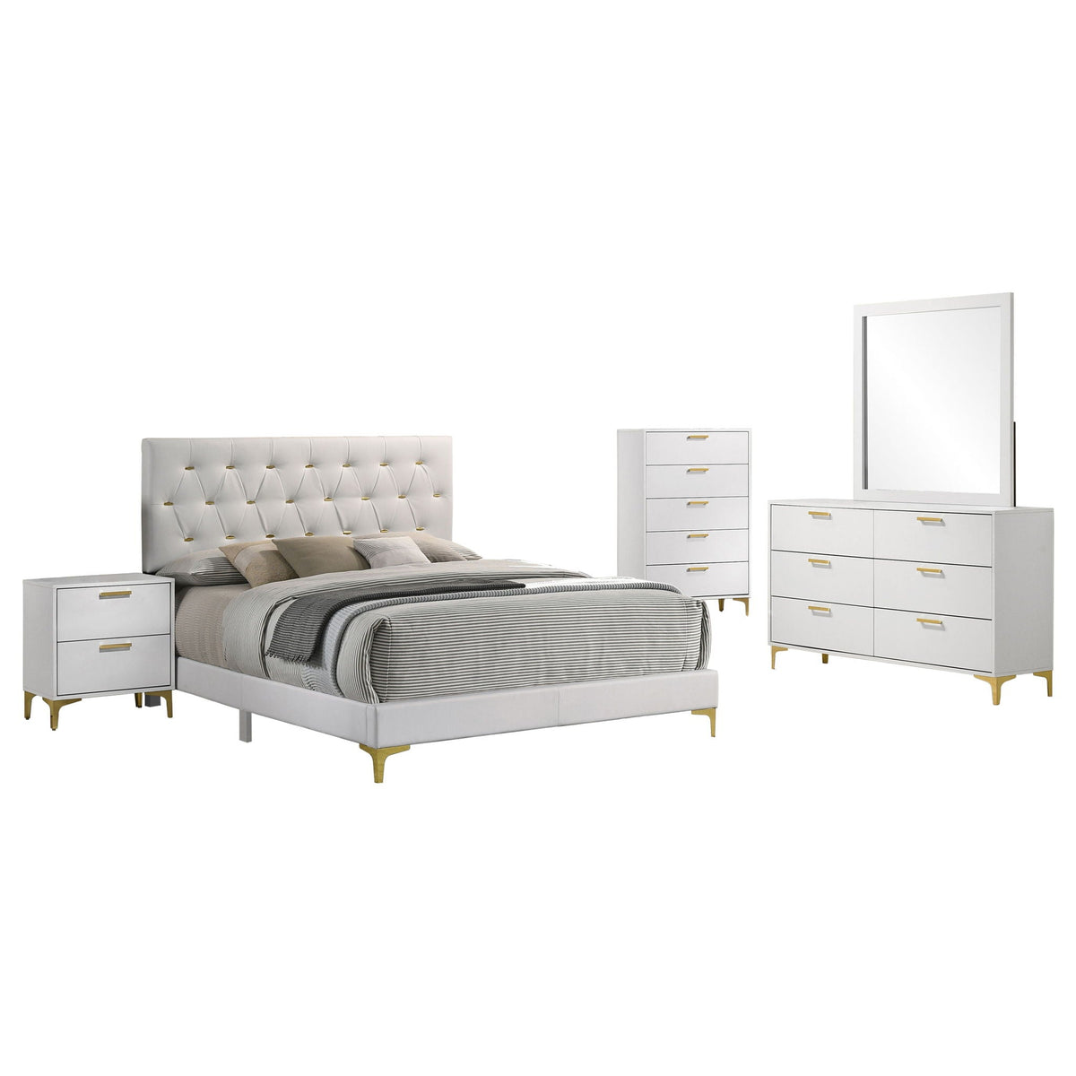 Kendall 5-piece Queen Bedroom Set White