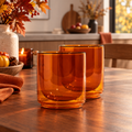 Cove 10oz Glass Tumbler - Set of 2 - Amber