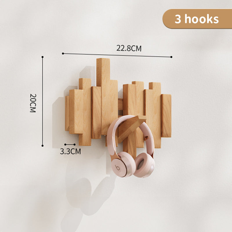 Coat Racks Wall Hanging Wall Entry Door Porch Hanging Scarf Coat Rack Perforated Solid Wood Creative Piano Keys Clothes Hook