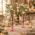 Cherry Blossom Bauble Glass Vases – Pair