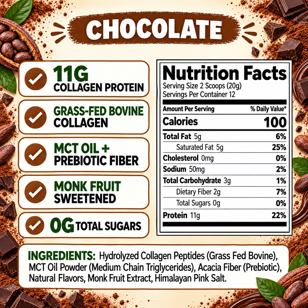 Collagen Protein Creamer - Chocolate