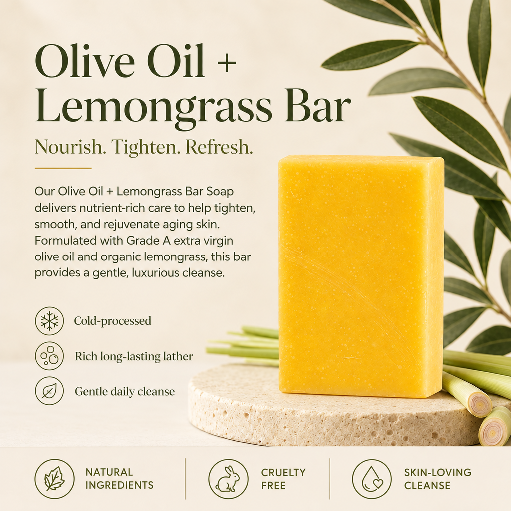 Olive Oil + Lemongrass - Anti-Aging Bar