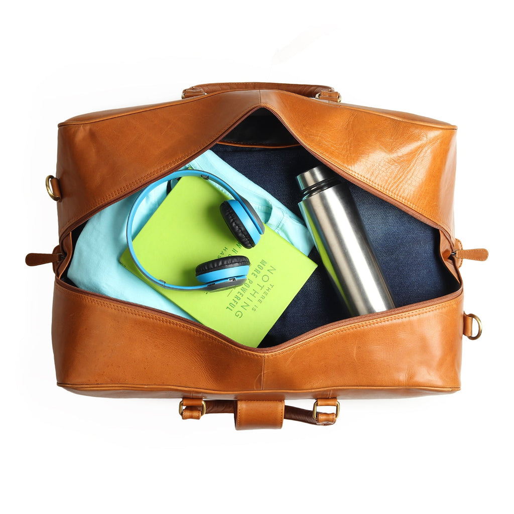Port Blair Leather Duffle Travel Bag