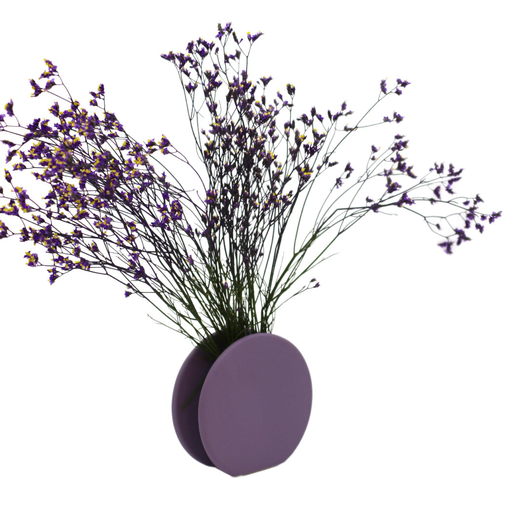 Lavender Macaron Ceramic Vases – Pair
