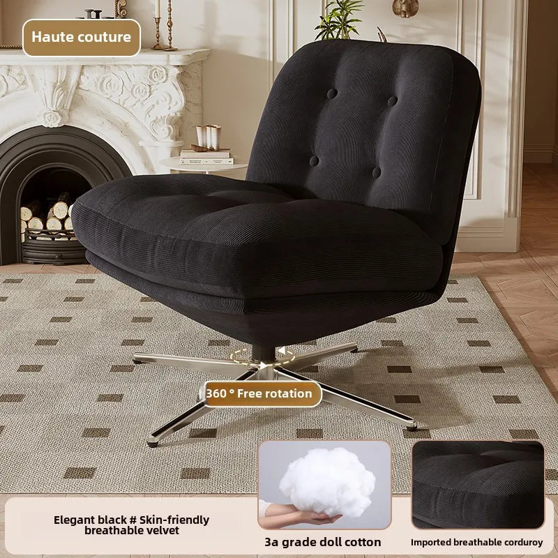 Single sofa chair light luxury medieval Bauhaus living room leisure chair bedroom lazy sofa