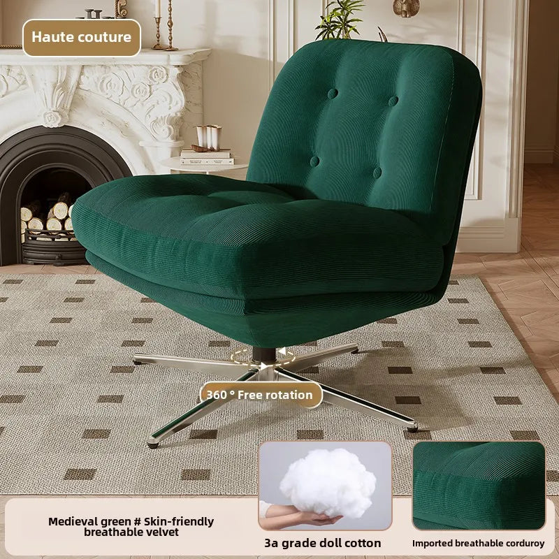 Single sofa chair light luxury medieval Bauhaus living room leisure chair bedroom lazy sofa