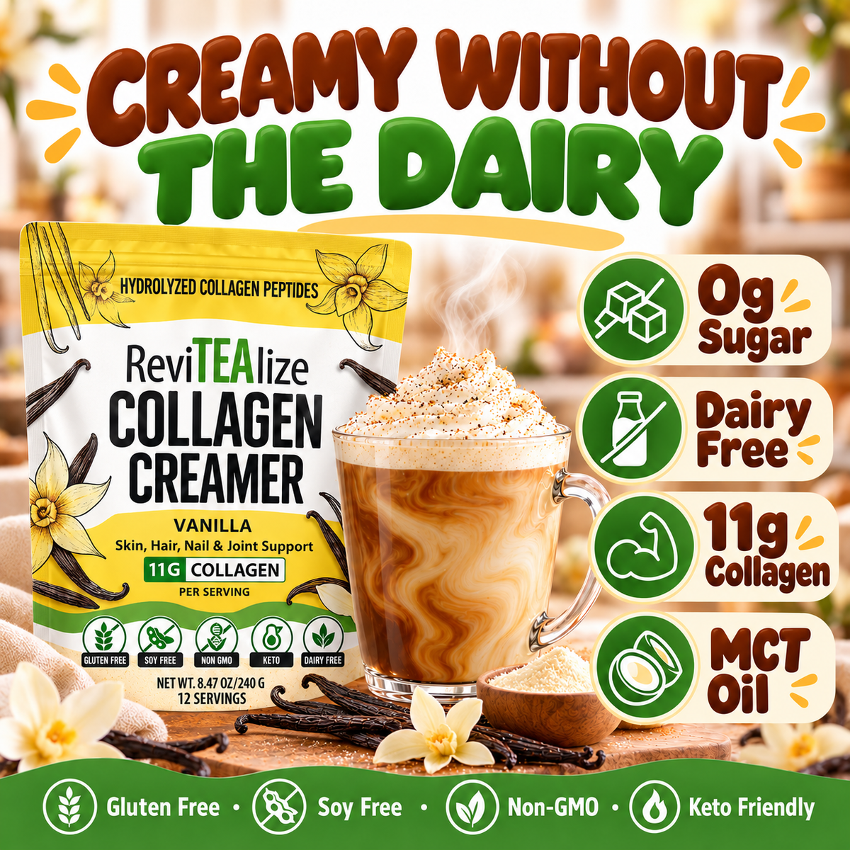 Collagen Protein Creamer - Vanilla