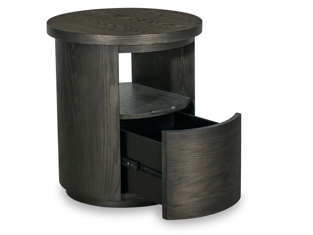 Bosley - Round End Table - Coffee Bean