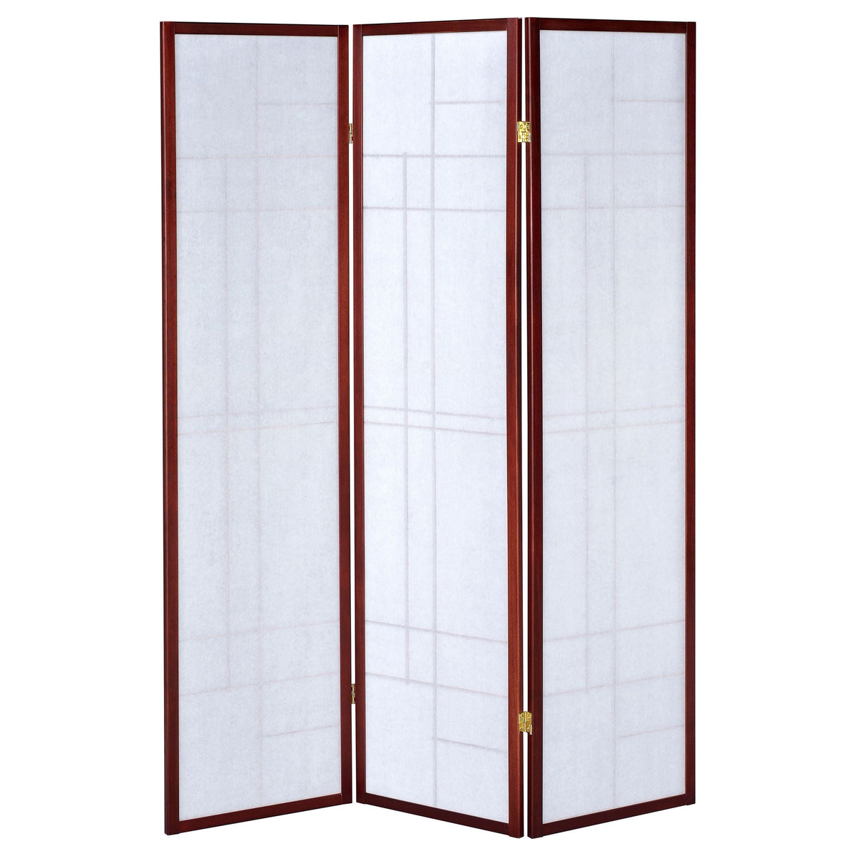 Katerina 3-Panel Room Divider Folding Shoji Screen Cherry