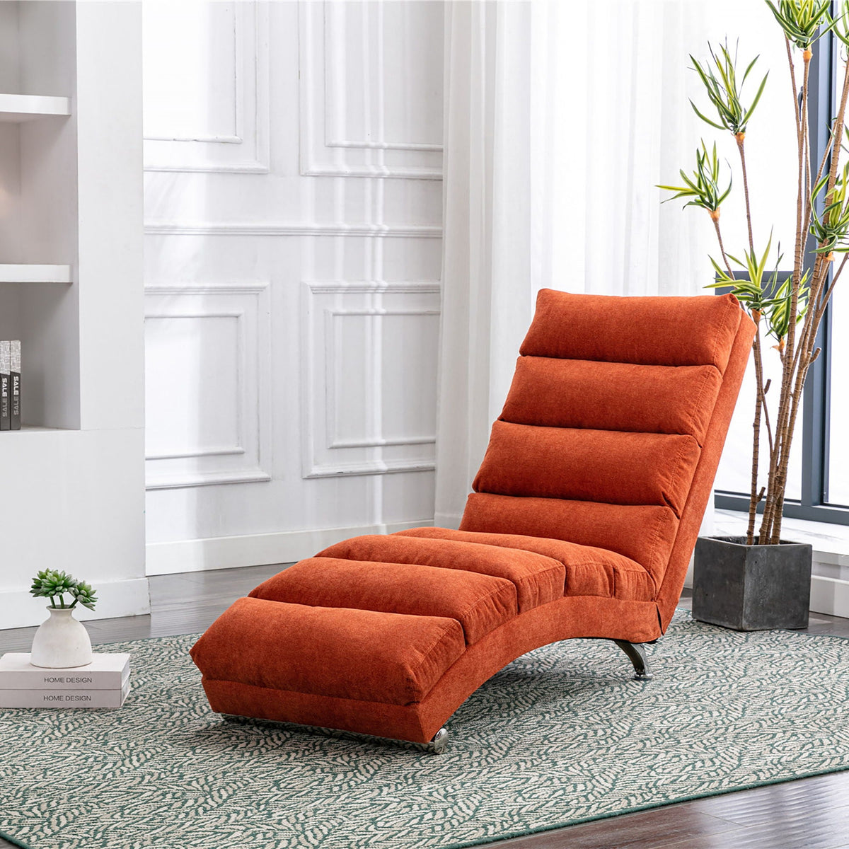 Massage Chaise Lounge Indoor With Remote Control, Ergonomic Electric Massage Lounger