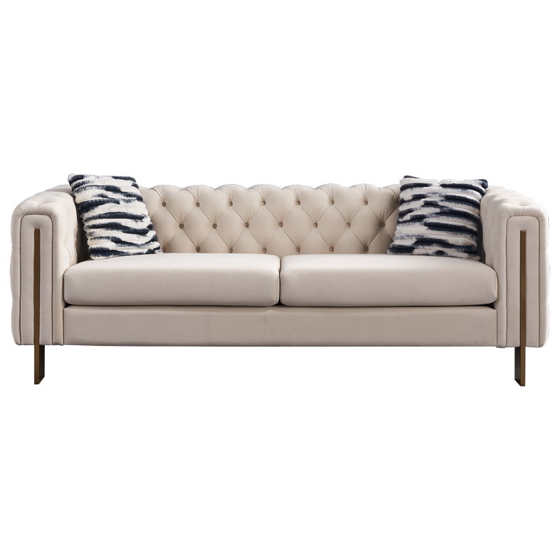 Chesterfield - Modern Tufted Living Room Sofa, 84.25''W Couch