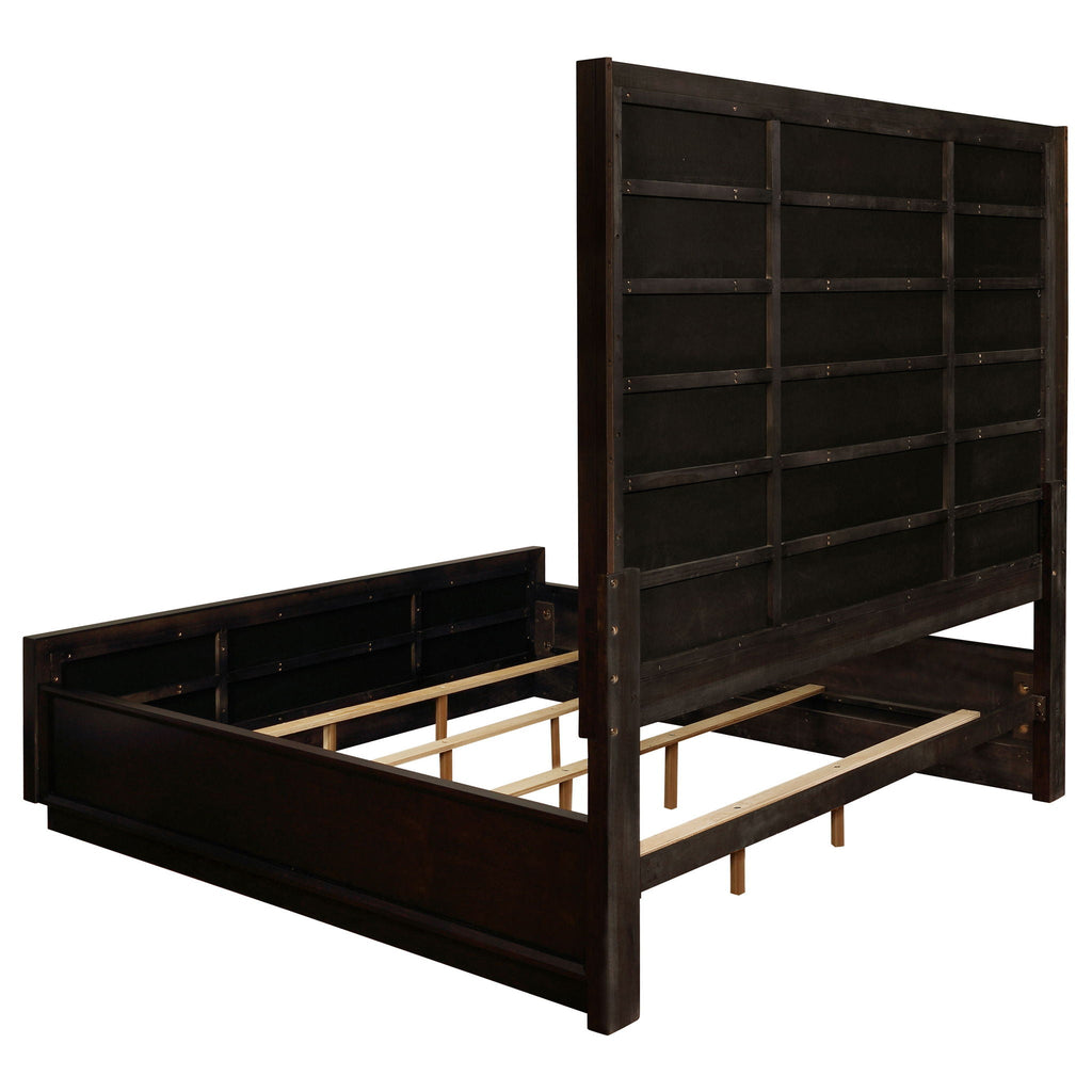 Prescott - 5 Piece California King Bedroom Set - Dark Brown